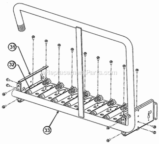 Burner Assembly Diagram and Parts List for RGJF-10EZCMS278  Ruud Furnace