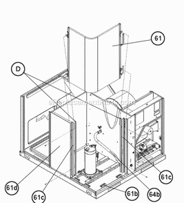 Condenser Coil 2 Ton Diagram and Parts List for RGEA14036AJD081AA  Ruud Heater