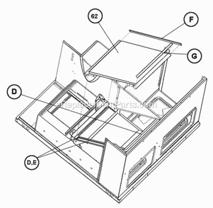 Evaporator Coil Gaskets Diagram and Parts List for RGEA14036AJD081AA  Ruud Heater