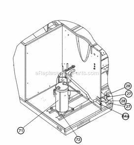 Compressor And Refrigeration Components Diagram and Parts List for RRNA-B036DK10EAKA  Ruud Heater