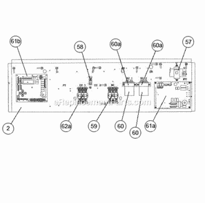 Control Box Diagram and Parts List for RACDZR090ACA000AABC1  Ruud Air Conditioner