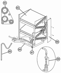 Evaporatorcoil Assembly Diagram and Parts List for RRNL-B036JK08E  Ruud Heater