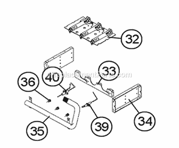Burner Assembly Diagram and Parts List for R801PA100317ZXA  Ruud Furnace
