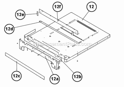 Blower Shelf Diagram and Parts List for R801TA075417MSA  Ruud Furnace