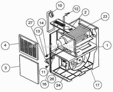 Exploded View Diagram and Parts List for UGPH-05EAUEA  Ruud Furnace