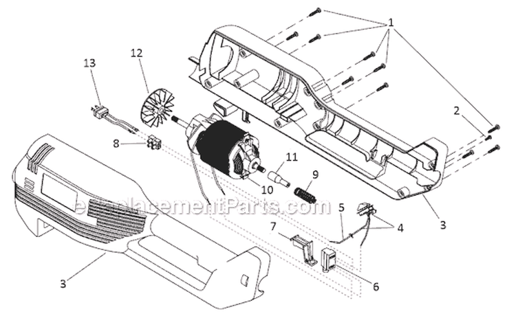 Page A Diagram and Parts List for 130REB 911170717 Ryobi Trimmer