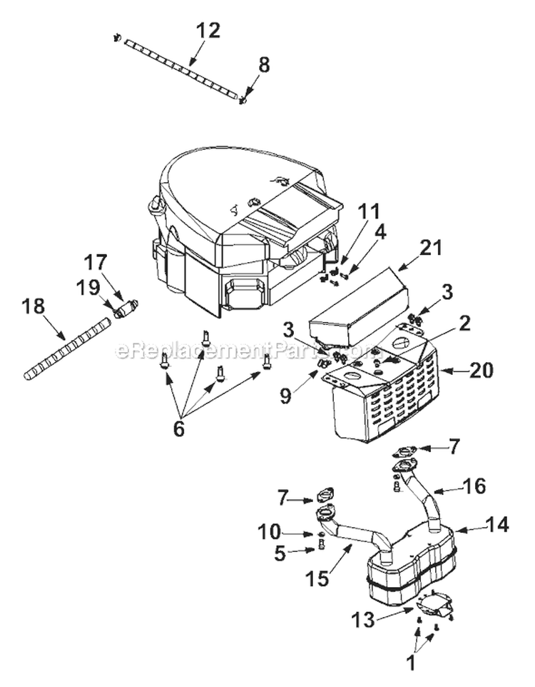 Page K Diagram and Parts List for 13AD678G034  Ryobi Lawn Tractor
