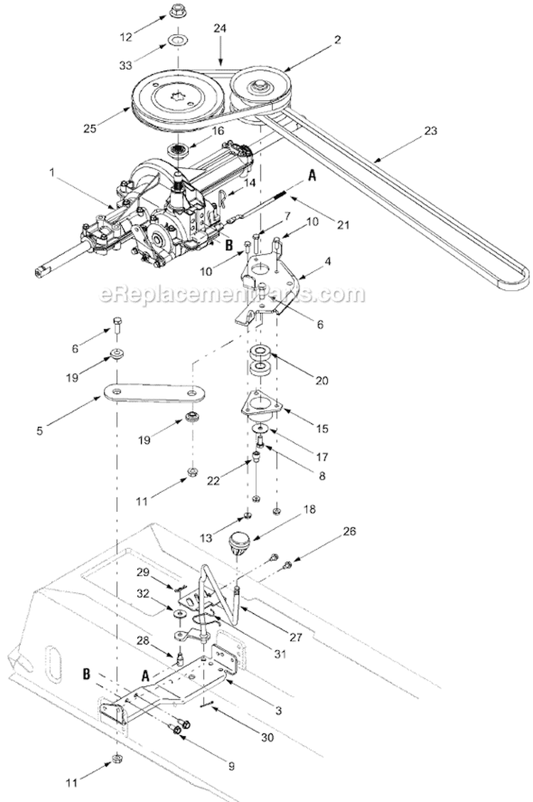 Page D Diagram and Parts List for 13AN688G034  Ryobi Lawn Tractor