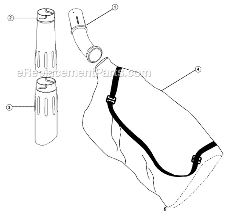 Page B Diagram and Parts List for 180R 41AB180C034 Ryobi Leaf Blower / Vacuum