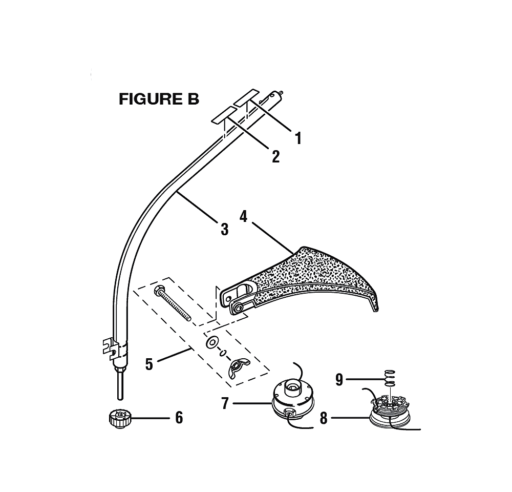Fig-1 Diagram and Parts List for RY30520  Ryobi Trimmer