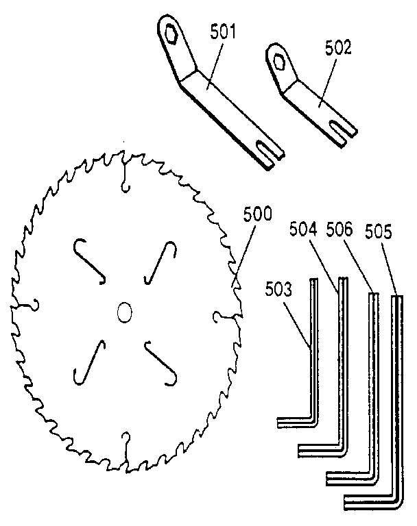 Replacement Diagram and Parts List for BT3000-1987  Ryobi Table Saw
