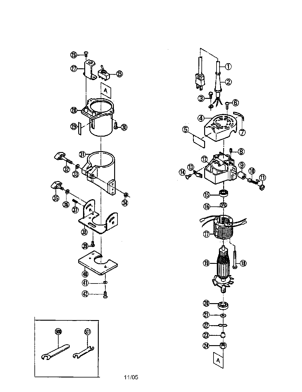 Trimmer Diagram and Parts List for R-70  Ryobi Trimmer