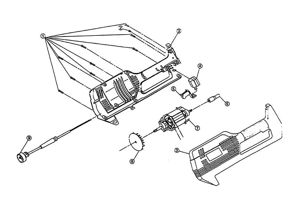 Fig-0 Diagram and Parts List for IDC120 912089001-211011805 Ryobi Trimmer