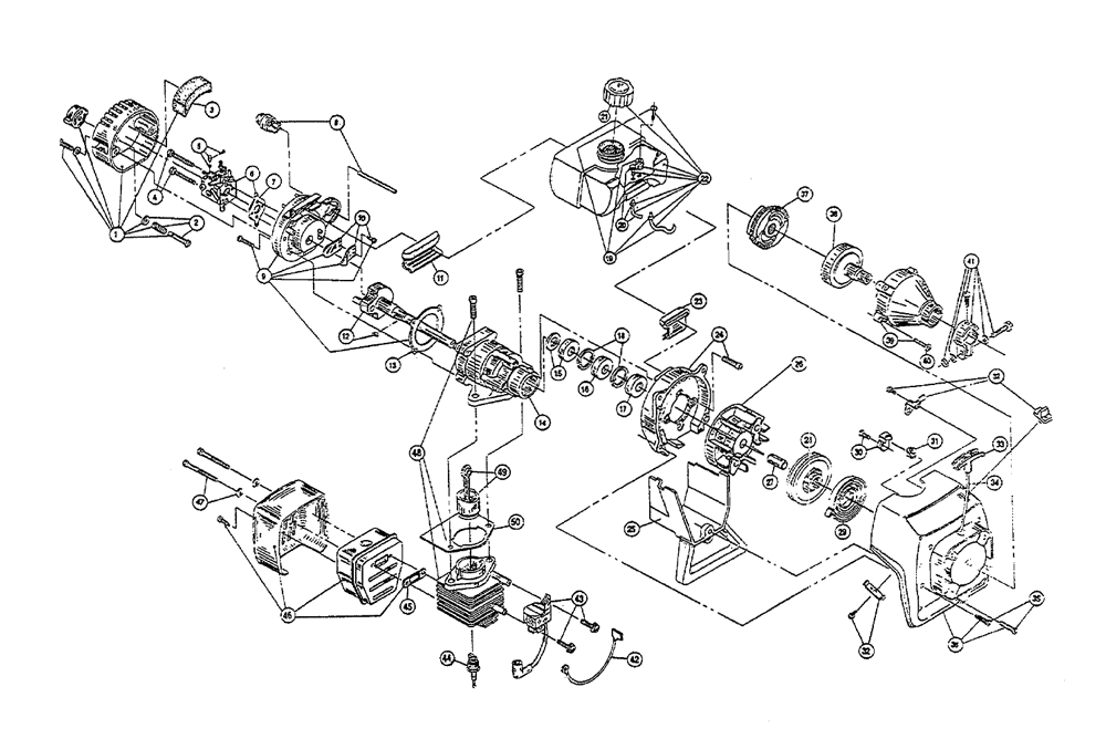 Fig-0 Diagram and Parts List for IDC540-2 009081201-108034825 Ryobi Trimmer