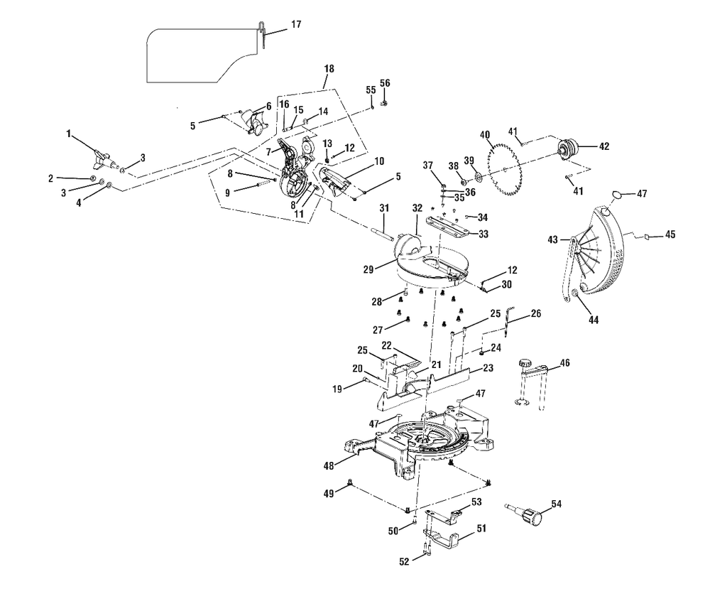 Figure B Diagram and Parts List for TS 1144 (Rev 01)(2019-03) Ryobi Miscellaneous