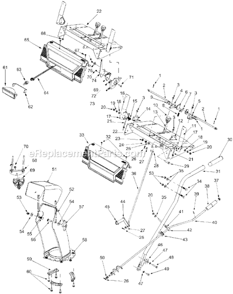 Page E Diagram and Parts List for 31AE660F013  Ryobi Snow Blower