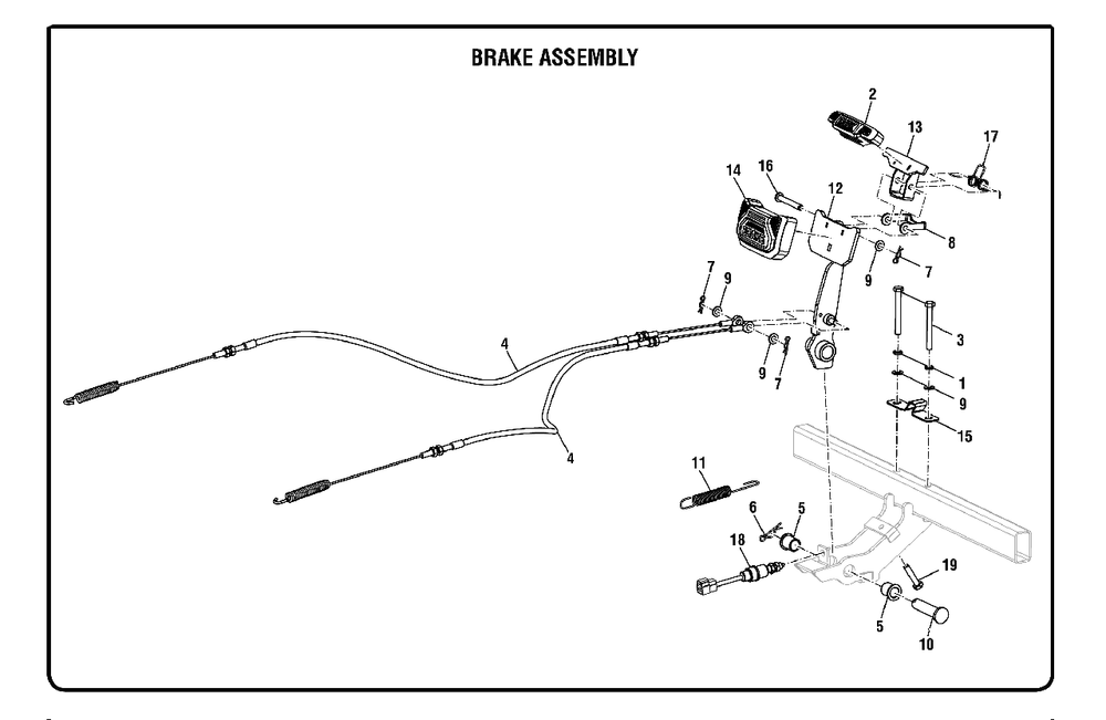 Figure E Diagram and Parts List for RY 48ZTR75 (Rev 01)(099749015)(2019-05) Ryobi Lawn Tractor