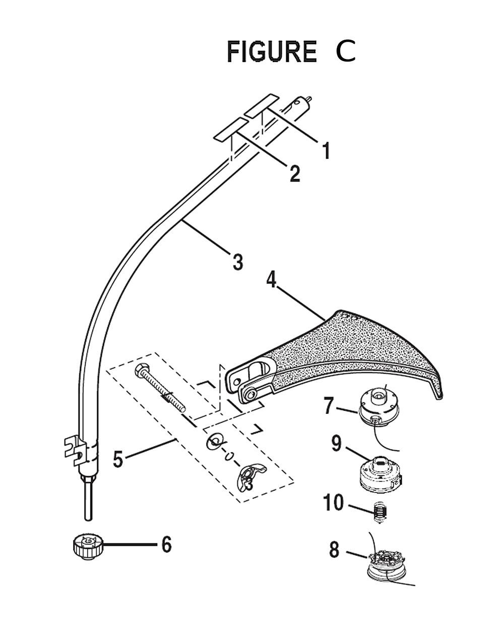 Fig-2 Diagram and Parts List for RY30021  Ryobi Trimmer