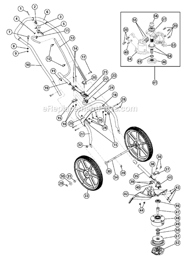 Page A Diagram and Parts List for 650R 41AN650G034 Ryobi Trimmer