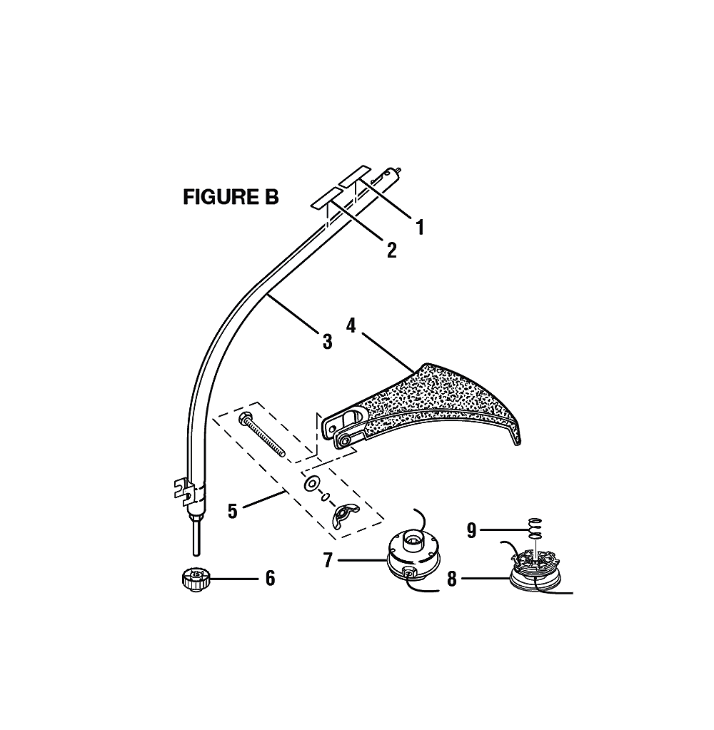 Fig-1 Diagram and Parts List for RY30921  Ryobi Trimmer