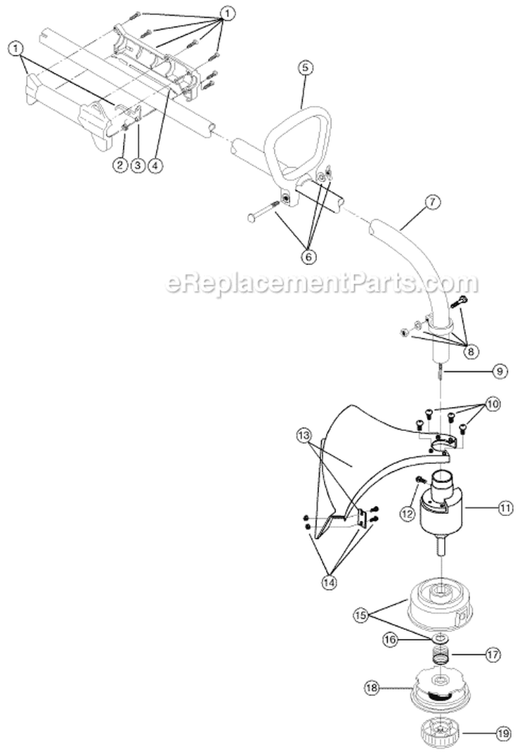 Page A Diagram and Parts List for 700R 41BD700G034 Ryobi Trimmer