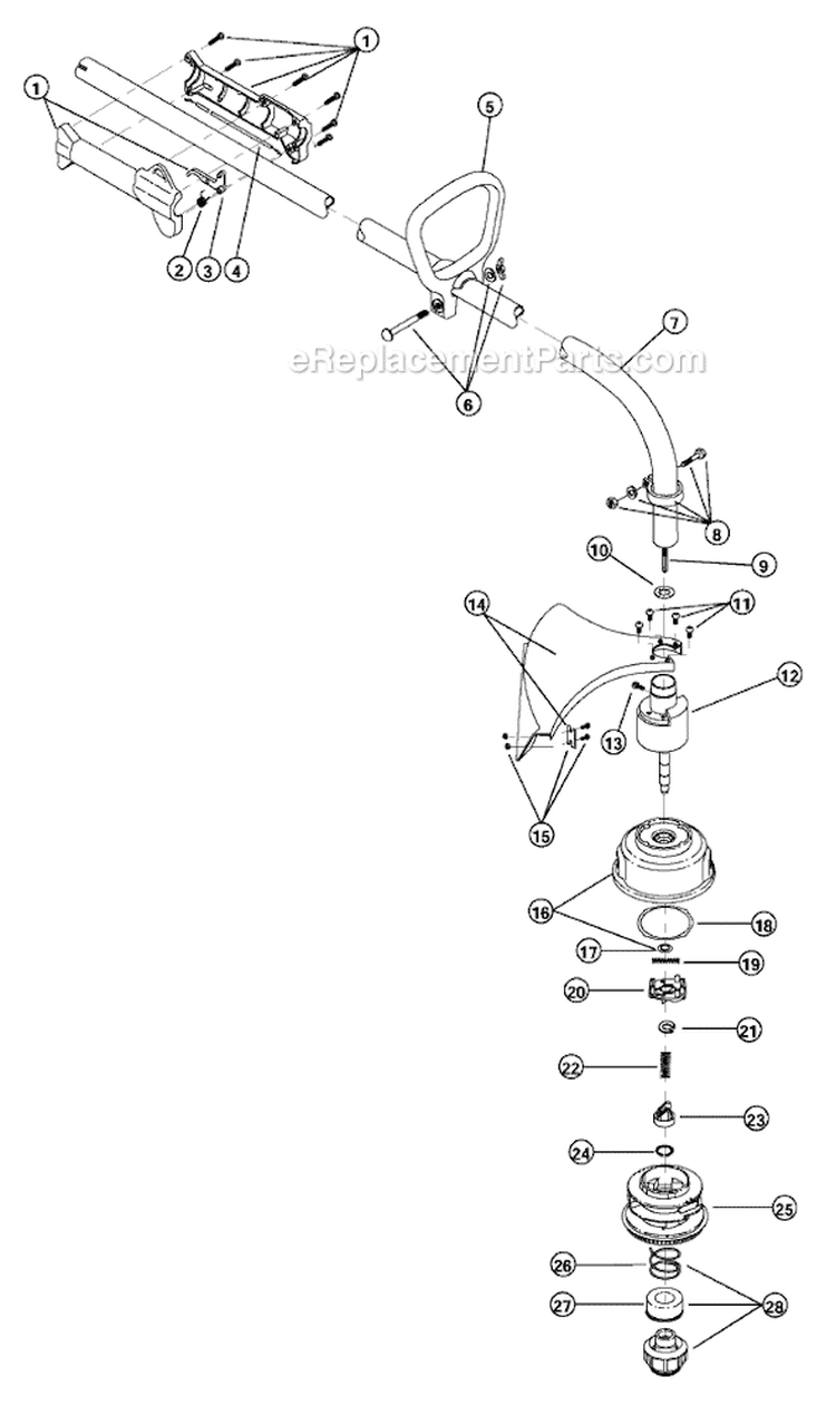 Page A Diagram and Parts List for 705R 41BD705G034 Ryobi Trimmer