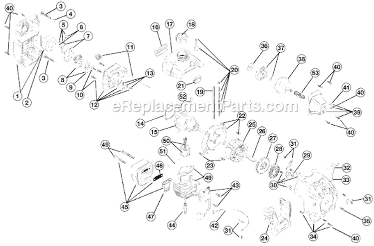 Page C Diagram and Parts List for 725RE 41BD2REC034 Ryobi Trimmer