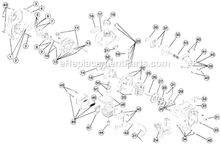 Page C Diagram and Parts List for 725RE 41BD7CRC034 Ryobi Trimmer