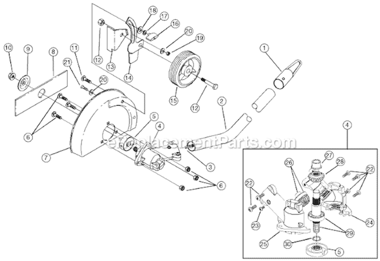 Page B Diagram and Parts List for 725RE 41CD7CRC034 Ryobi Trimmer
