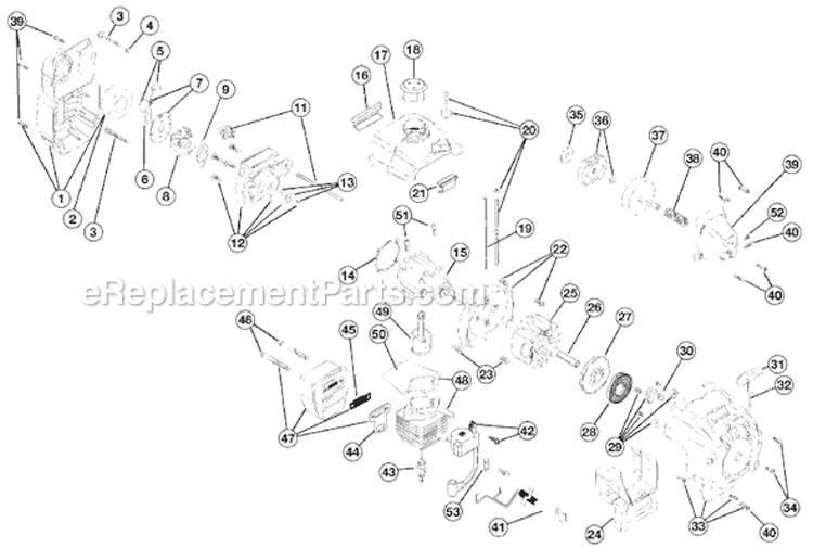 Page B Diagram and Parts List for 750R 41DD750F034 Ryobi Trimmer
