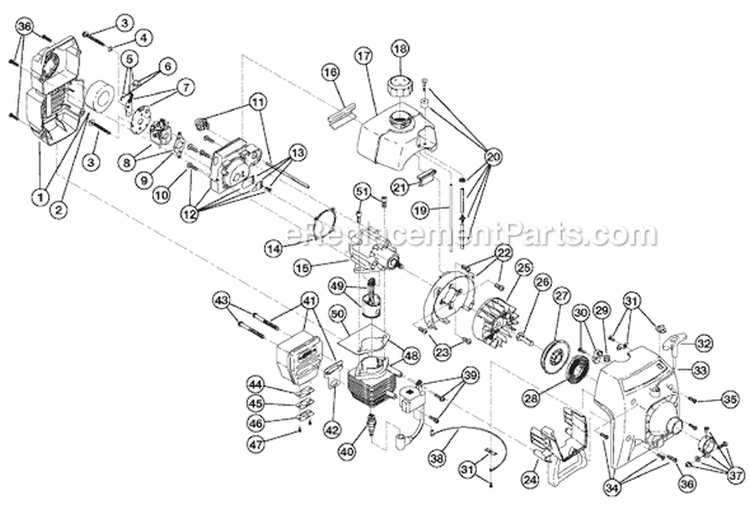 Page A Diagram and Parts List for 765R 41ADL02G734 Ryobi Trimmer