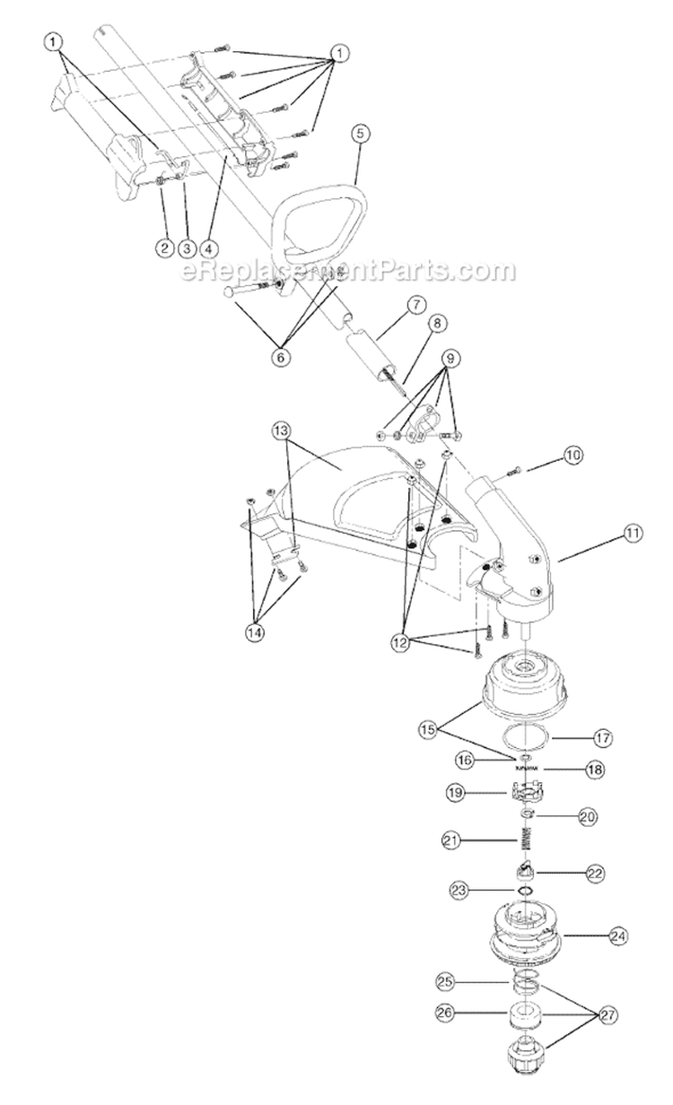 Page A Diagram and Parts List for 767R 41BD767G034 Ryobi Trimmer
