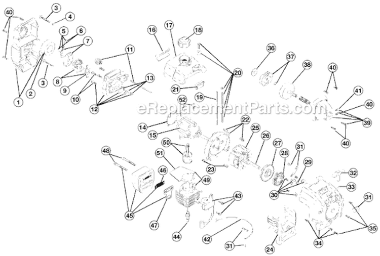 Page B Diagram and Parts List for 767R 41BD767G034 Ryobi Trimmer