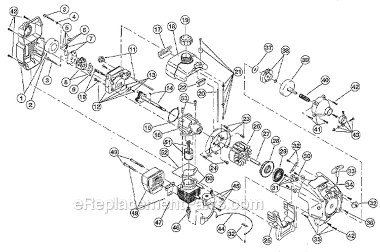 Page A Diagram and Parts List for 770REB 901163446 Ryobi Trimmer
