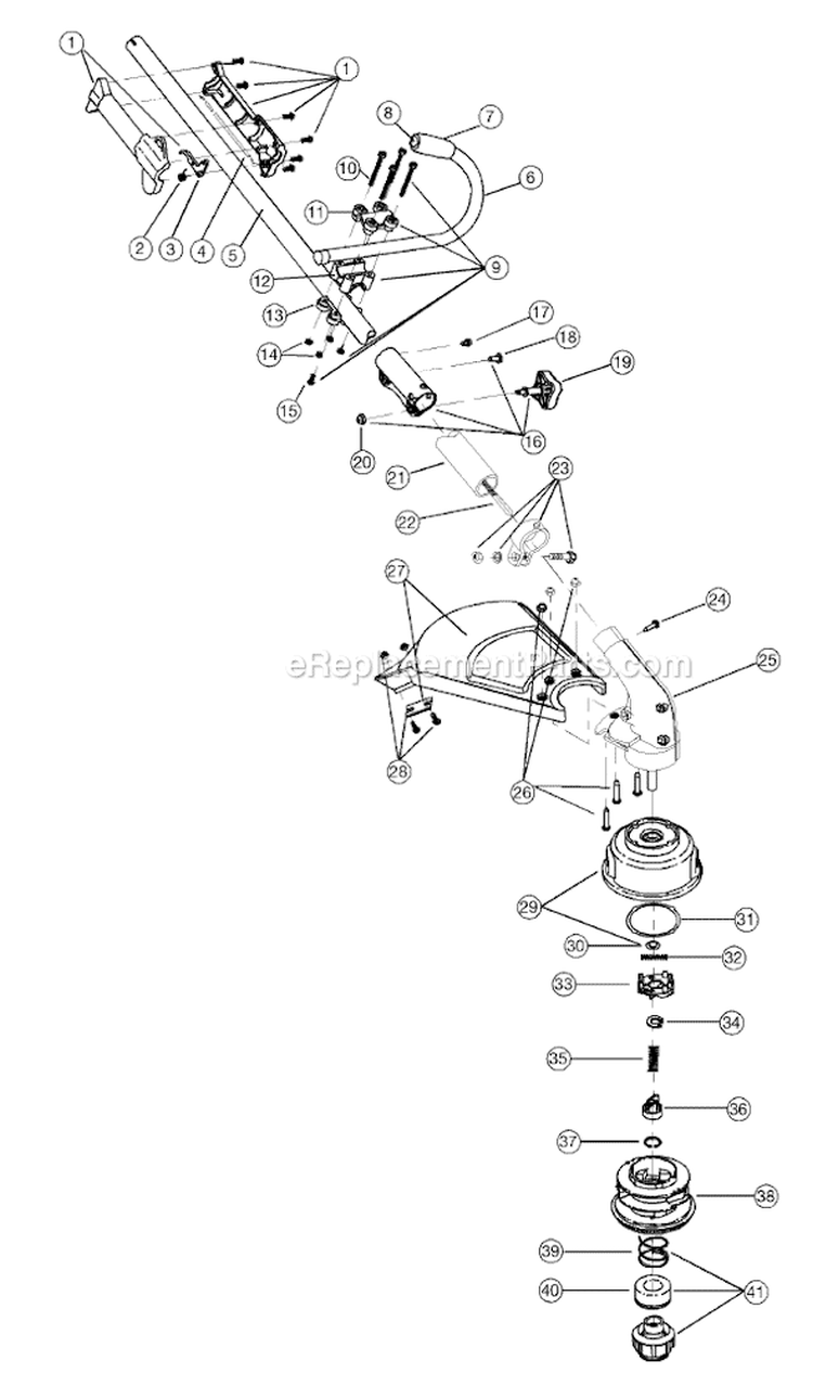 Page A Diagram and Parts List for 775R 41ADL05A034 Ryobi Trimmer