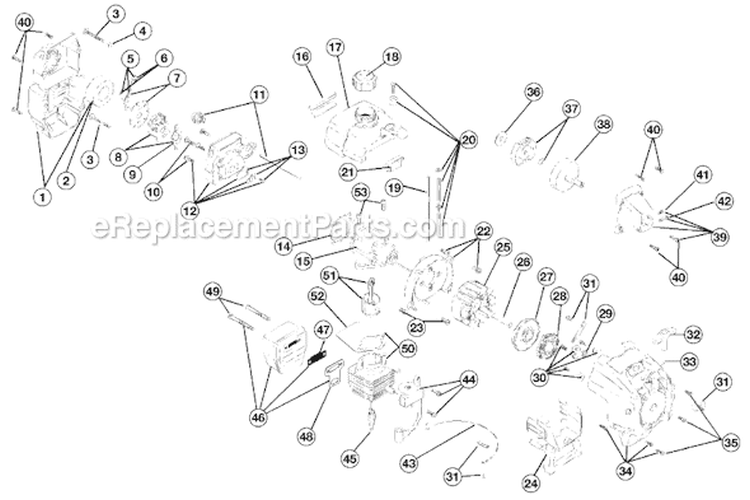 Page B Diagram and Parts List for 775R 41BD775A034 Ryobi Trimmer