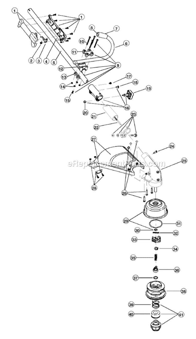 Page A Diagram and Parts List for 775R 41BD775B034 Ryobi Trimmer
