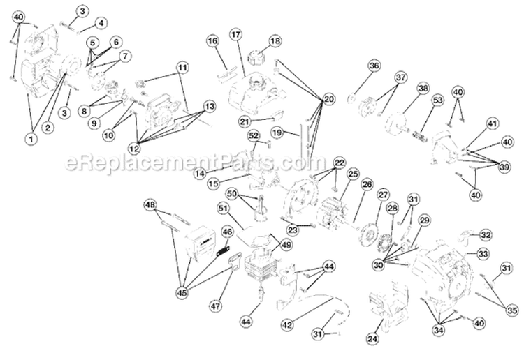 Page B Diagram and Parts List for 775R 41BDL05A034 Ryobi Trimmer