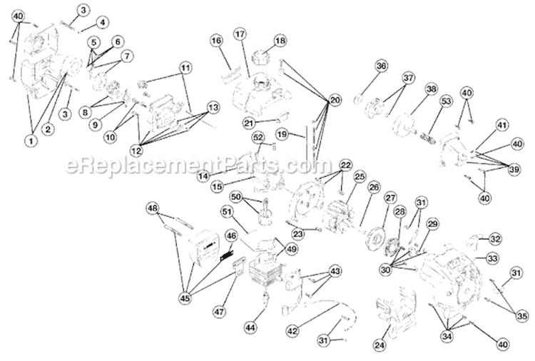 Page B Diagram and Parts List for 775R 41CD775A034 Ryobi Trimmer