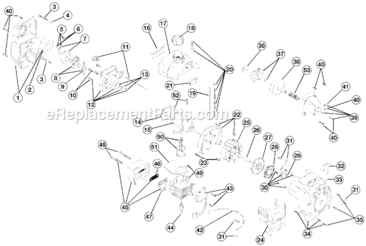Page B Diagram and Parts List for 775R 41CD775B034 Ryobi Trimmer