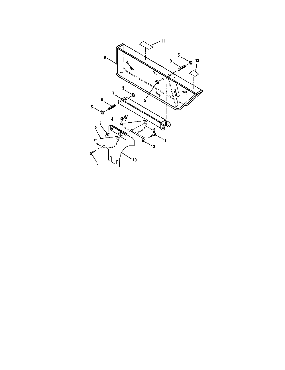 Blade guard assembly Diagram and Parts List for BT510  Ryobi Table Saw