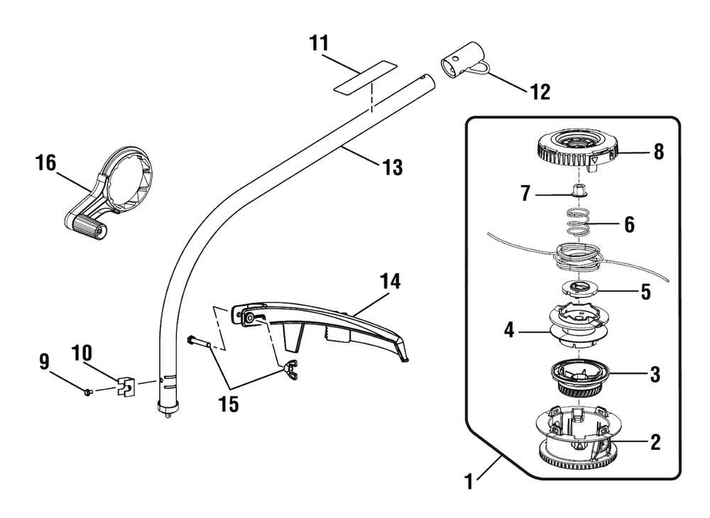 Figure C Diagram and Parts List for RY 4 CCS (Rev 01)(090432041)(2020-09) Ryobi Trimmer
