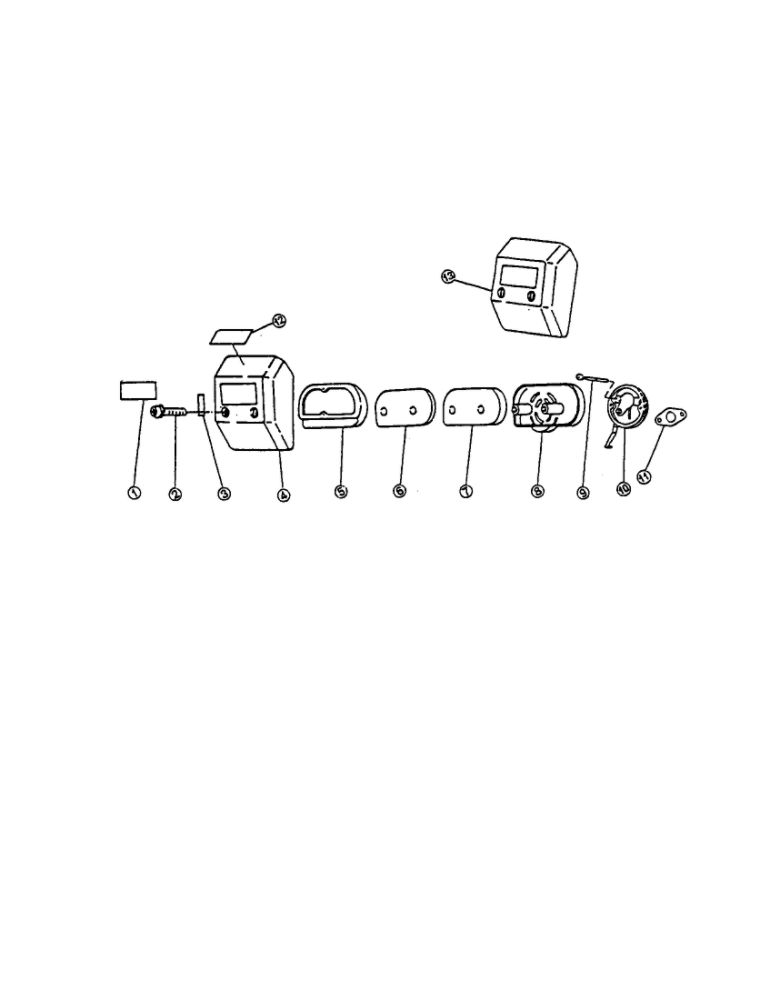 Air Cleaner System Diagram and Parts List for ER-160  Ryobi Hammer Drill