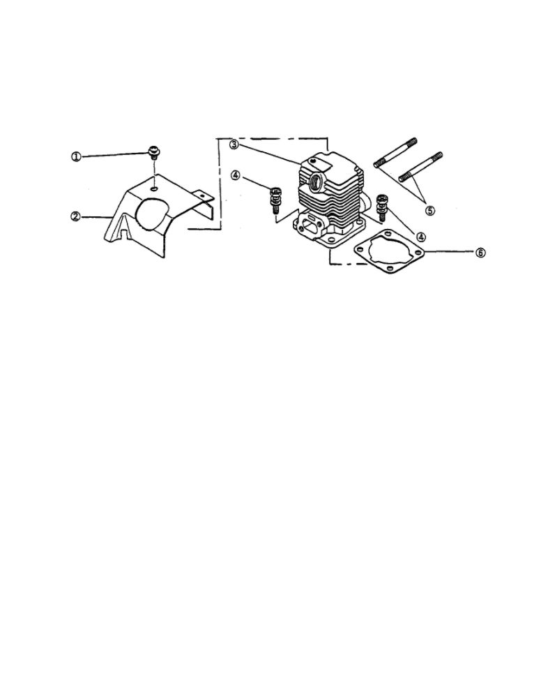 Cylinder And Head System Diagram and Parts List for ER-382K  Ryobi Hammer Drill