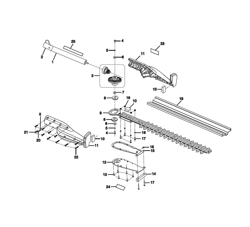 Fig-0 Diagram and Parts List for RY15704  Ryobi Trimmer