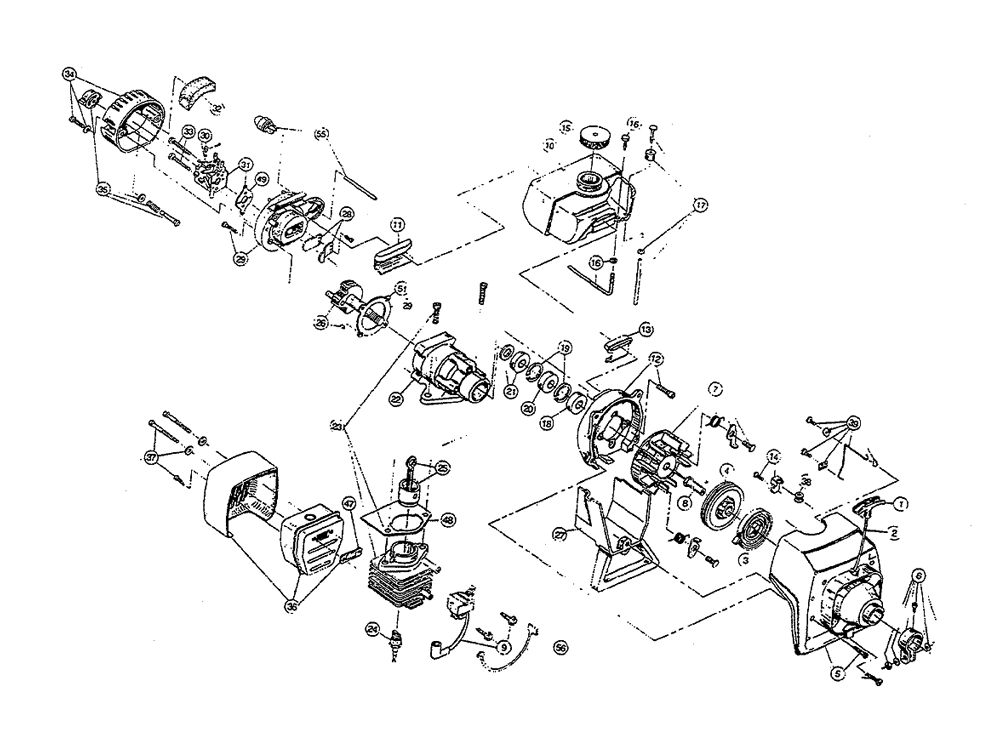 Fig-0 Diagram and Parts List for SUPREME 810046501-910045200 Ryobi Trimmer