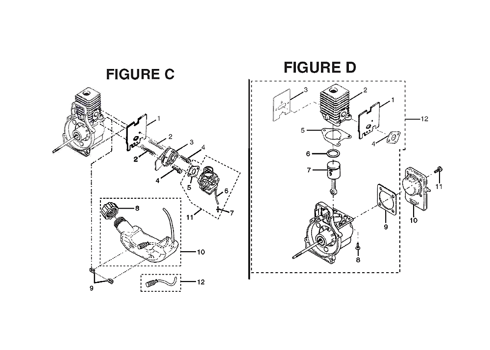 Fig-2 Diagram and Parts List for AK70023  Ryobi Trimmer