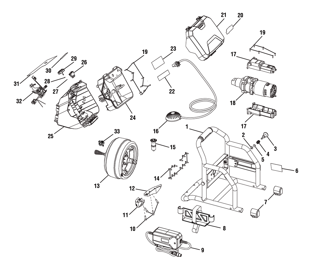 Fig-0 Diagram and Parts List for P4003K  Ryobi Miscellaneous