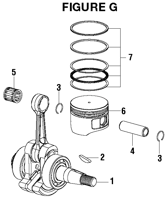 Figure G Diagram and Parts List for RYC I911 LP (Rev 01)(090930329)(2018-07) Ryobi Generator
