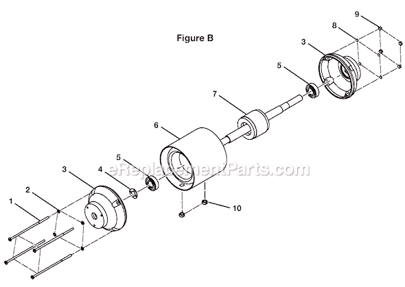 Page B Diagram and Parts List for BGH616  Ryobi Angle Grinder